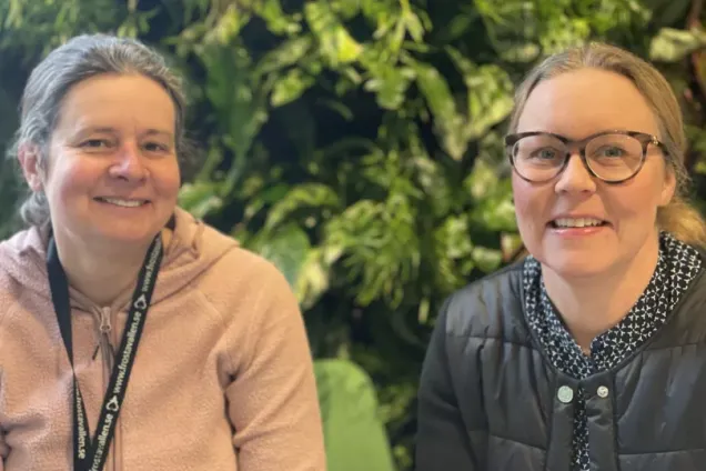 Juliana från LU Land och Anna Karin från Storkriket